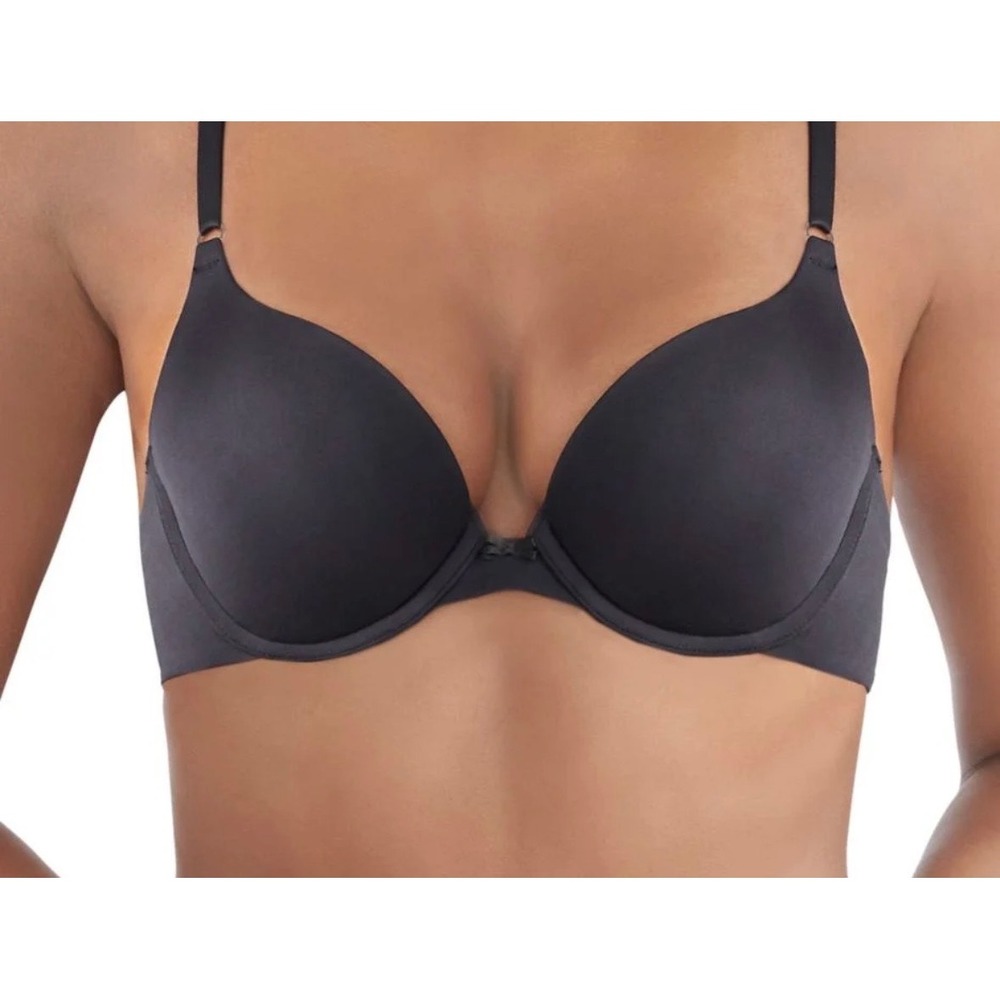 VICTORIA'S SECRET Very Sexy Push Up Bra Padded Small Chested 32B Dark Gray READ